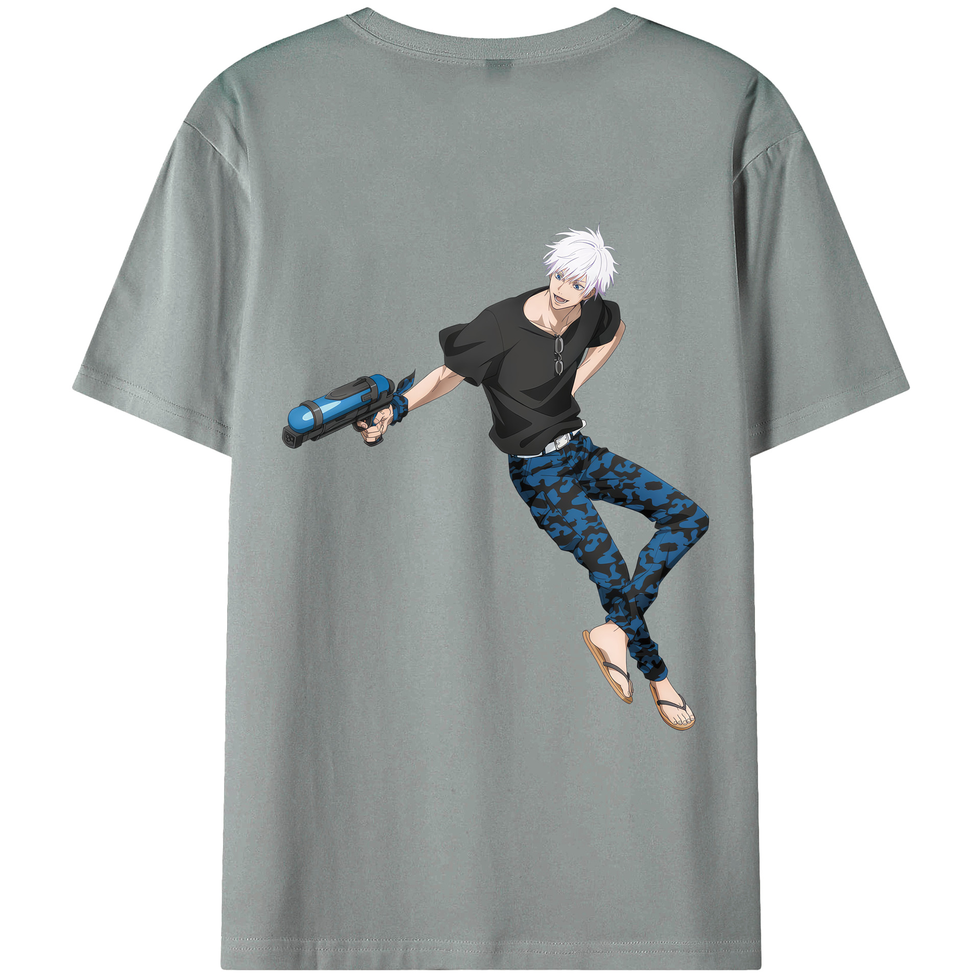 （画像用） 呪術廻戦 Jujutsu Kaisen 綿100％ メンズ半袖Tシャツ（バックプリント） 通気性
